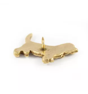 Basset Hound I pin pozłocony w pudełku Art-Dog