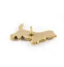 Basset Hound I - gold-plated pin brooch, elegant dog ornament, unique pin by Art-Dog brand
