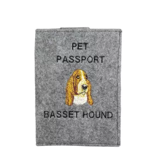 Basset Hound - Hundepassetui, Dokumententasche, Geschenk für den Reisenden von der Marke Art-Dog