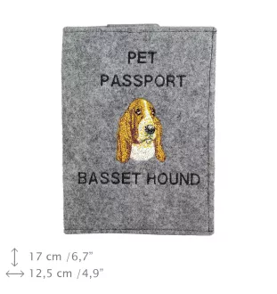 Basset Hound - Hundepassetui, Dokumententasche, Geschenk für den Reisenden von der Marke Art-Dog