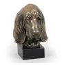 Basset Hound - Hundestatue, Büste auf Steinsockel, Skulptur, Trophäe für Hundeausstellung der Marke Art-Dog