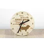 Basset Hound - clock with dog, wooden clock with engraving, personalised clock by Art-Dog