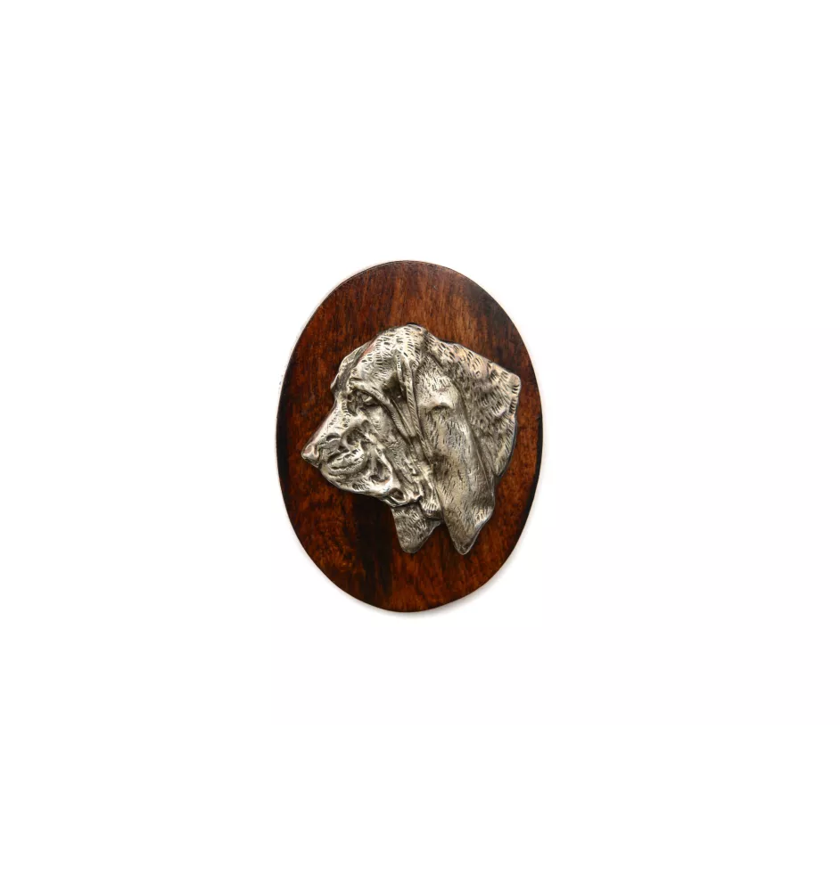Basset Hound I - Dog show brooch, starter number clip, dog pin by Art-Dog