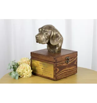 Beagle urna na skrzynce brązowa Art-Dog