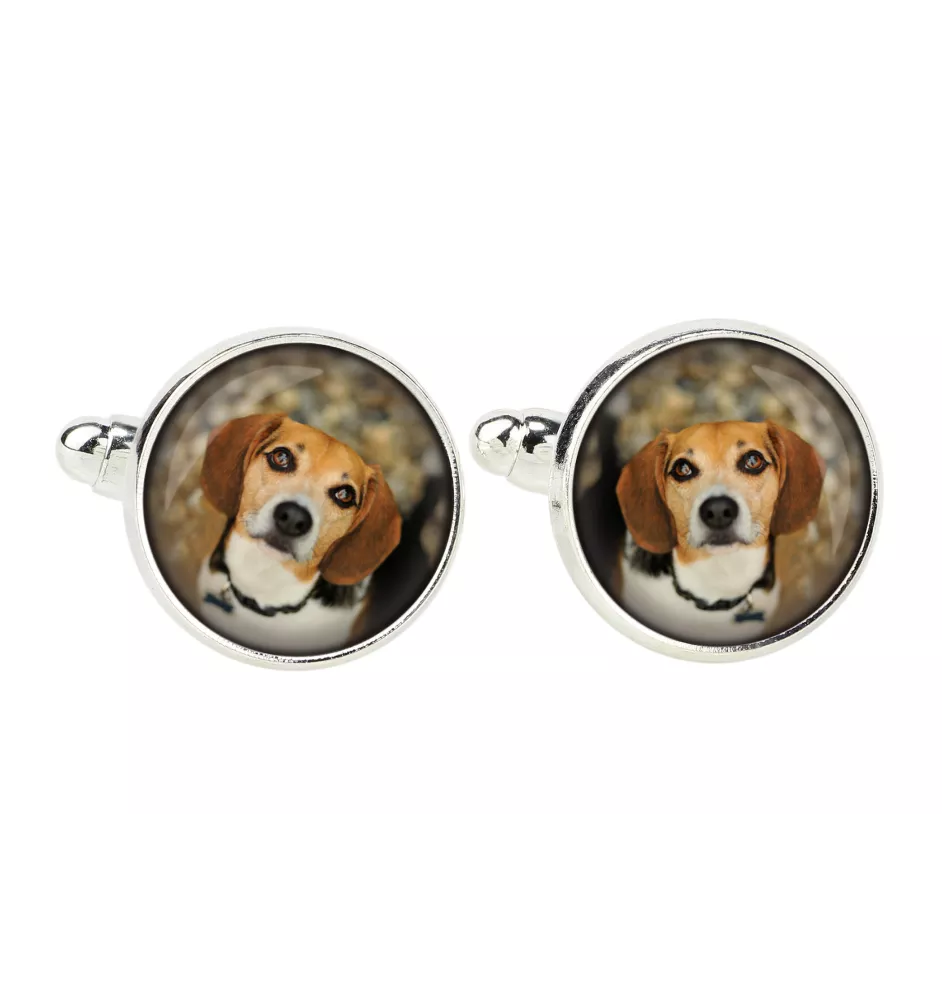 Beagle - boutons de manchette, décoration de chemise, pendentif de chemise de la marque Art-Dog