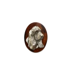 Basset Hound II - Broche de concours canin, clip de numéro de départ, épingle à chien par Art-Dog