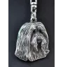 Bearded Collie - Versilberter Schlüsselanhänger mit Hund, Handtaschen-Dekoration, Rucksack-Anhänger der Marke Art-Dog