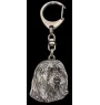 Bearded Collie - Versilberter Schlüsselanhänger mit Hund, Handtaschen-Dekoration, Rucksack-Anhänger der Marke Art-Dog