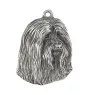 Bearded Collie, Highland Collie, Mountain Collie - Silver-plated dog pendant, handbag decoration, backpack pendant by Art-Dog brand