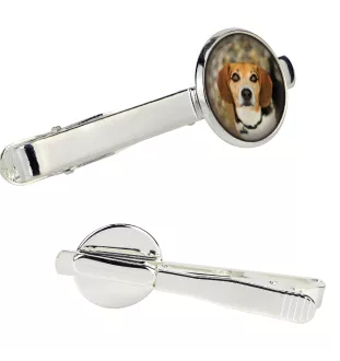 Beagle - Krawattennadel in der Box, stilvolle Krawatte, personalisierter Schmuck der Marke Art-Dog