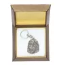 Bearded Collie, Highland Collie, Mountain Collie - Silver-plated pendant with a dog in a decorative box, handbag decoration, backpack pendant by Art-Dog brand