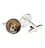 Beagle - Manschettenknöpfe in einer Schachtel, handgefertigter Schmuck, Produkt der Marke Art-Dog