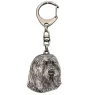 Collie Barbu, Bearded collie, Parfois appelé colley barbu - Porte-clés argenté avec un chien dans une boîte cadeau, décoration de sac à main, pendentif de sac à dos par la marque Art-Dog