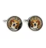 Beagle Ärmelknöpfe und Krawatte mit Ihrem Foto, Anzugaccessoire, Herrenschmuck der Marke Art-Dog