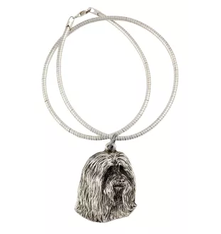 Bearded Collie, Highland Collie, Mountain Collie - Dog necklace, unique jewellery for the dog fan, unique adder pendant by Art-Dog brand