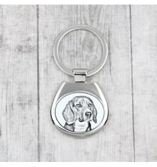 Beagle - porte-clés avec chien, porte-clés imprimé, breloque personnalisée de la marque Art-Dog