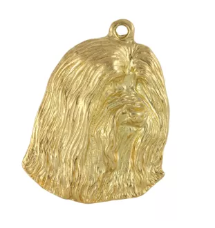 Bearded Collie naszyjnik pozłocony w pudełku Art-Dog