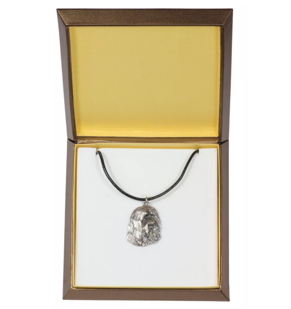 Bearded Collie naszyjnik w pudełku Art-Dog