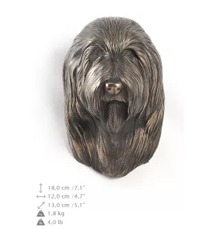 Bearded Collie - Hundestatue, hängende Büste, einzigartige Dekoration für Hundeliebhaber der Marke Art-Dog