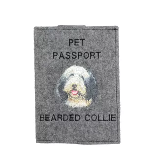 Bearded Collie - Hundepassetui, Dokumententasche, Geschenk für den Reisenden von der Marke Art-Dog