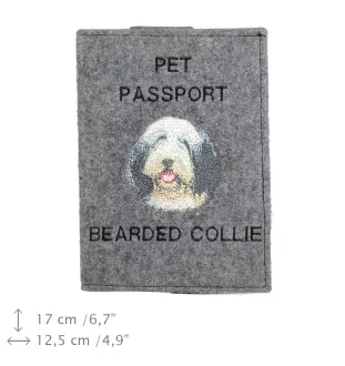 Bearded Collie - Hundepassetui, Dokumententasche, Geschenk für den Reisenden von der Marke Art-Dog