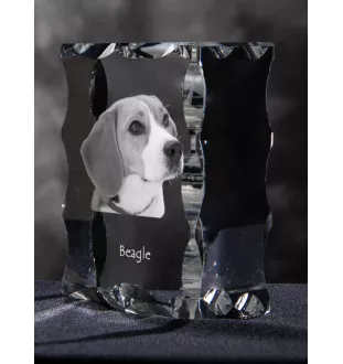 Beagle ramka kryształowa z psem Art-Dog