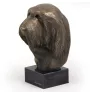 Bearded Collie - Hundestatue, Büste auf Steinsockel, Skulptur, Trophäe für Hundeausstellung der Marke Art-Dog