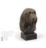 Bearded Collie - Hundestatue, Büste auf Steinsockel, Skulptur, Trophäe für Hundeausstellung der Marke Art-Dog