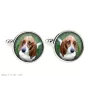 Basset Hound spinka do mankietów ze zdjęciem Art-Dog