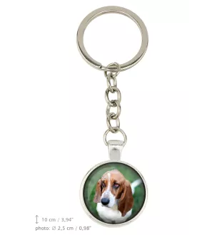 Basset Hound - Schlüsselanhänger mit Ihrem Foto, Schlüsselanhänger, Taschenanhänger der Marke Art-Dog