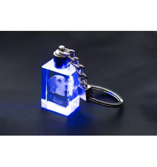 Beagle - Porte-clés en cristal avec photo de chien, porte-clés lumineux, cadeau unique de la marque Art-Dog