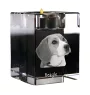 Beagle - Bougeoir avec photo de chien, porte bougie en cristal, cadeau personnalisé par la marque Art-Dog