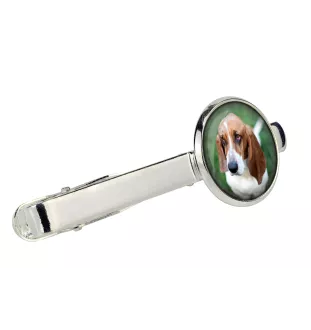 Basset Hound - tie clip in a box, stylish tie, personalized jewelry from the Art-Dog brand