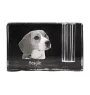 Beagle - Stifthalter, Kristallorganizer mit Hundefoto, einzigartige Schreibtischdekoration der Marke Art-Dog