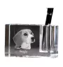 Beagle - Stifthalter, Kristallorganizer mit Hundefoto, einzigartige Schreibtischdekoration der Marke Art-Dog