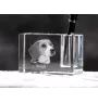 Beagle - Stifthalter, Kristallorganizer mit Hundefoto, einzigartige Schreibtischdekoration der Marke Art-Dog