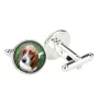 Basset Hound - Manschettenknöpfe in einer Schachtel, handgefertigter Schmuck, Produkt der Marke Art-Dog