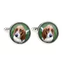 Basset Hound - cufflinks and tie with your photo, a suit decoration, men's jewelry from the Art-Dog brand.
