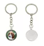 Basset Hound - porte-clés dans une boîte, photo personnelle, porte-clés de la marque Art-Dog