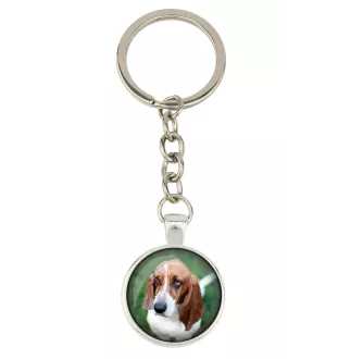 Basset Hound - porte-clés dans une boîte, photo personnelle, porte-clés de la marque Art-Dog