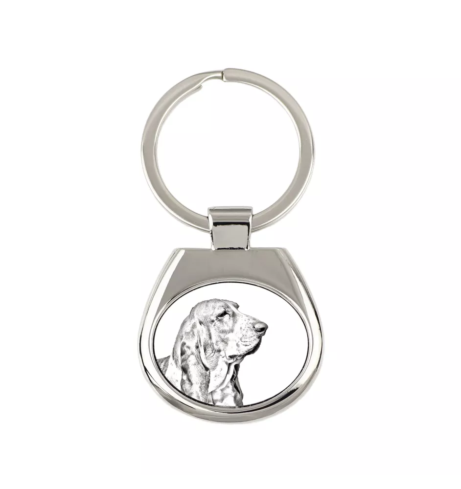 Basset Hound - keychain with a dog, keychain with a print, personalized pendant from the Art-Dog brand
