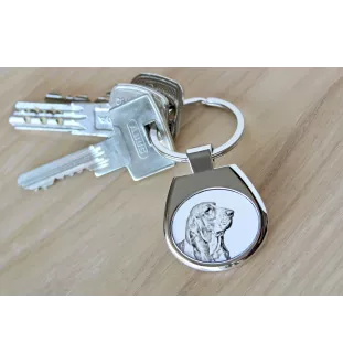 Basset Hound - keychain with a dog, keychain with a print, personalized pendant from the Art-Dog brand