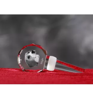 Beagle - Bouchon de bouteille en cristal, bouchon de vin unique avec photo, cadeau personnalisé pour sommelier par la marque Art-Dog