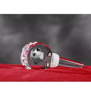 Beagle - Crystal bottle stopper, unique wine stopper with photo, personalised gift for sommelier by Art-Dog brand