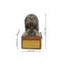 Bearded Collie - Eine Ascheurne für Hunde mit einer Statuette, eine kleine Urne für Hunde, eine personalisierte Urne mit dem Porträt eines Hundes von der Marke Art-Dog.