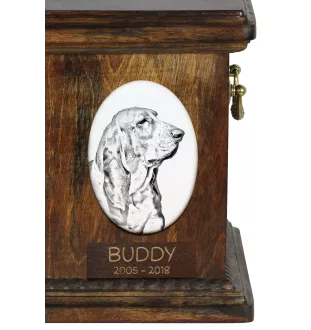 Basset Hound - une plaque commémorative avec une photo de chien, une plaque funéraire avec une impression, une plaque ovale personnalisée de la marque Art-Dog