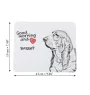 Basset Hound - mouse pad with print, personalized dog-themed mouse pad, unique gadget for an office worker by Art-Dog brand