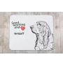 Basset Hound - mouse pad with print, personalized dog-themed mouse pad, unique gadget for an office worker by Art-Dog brand