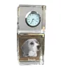 Beagle zegar kryształowy z psem Art-Dog