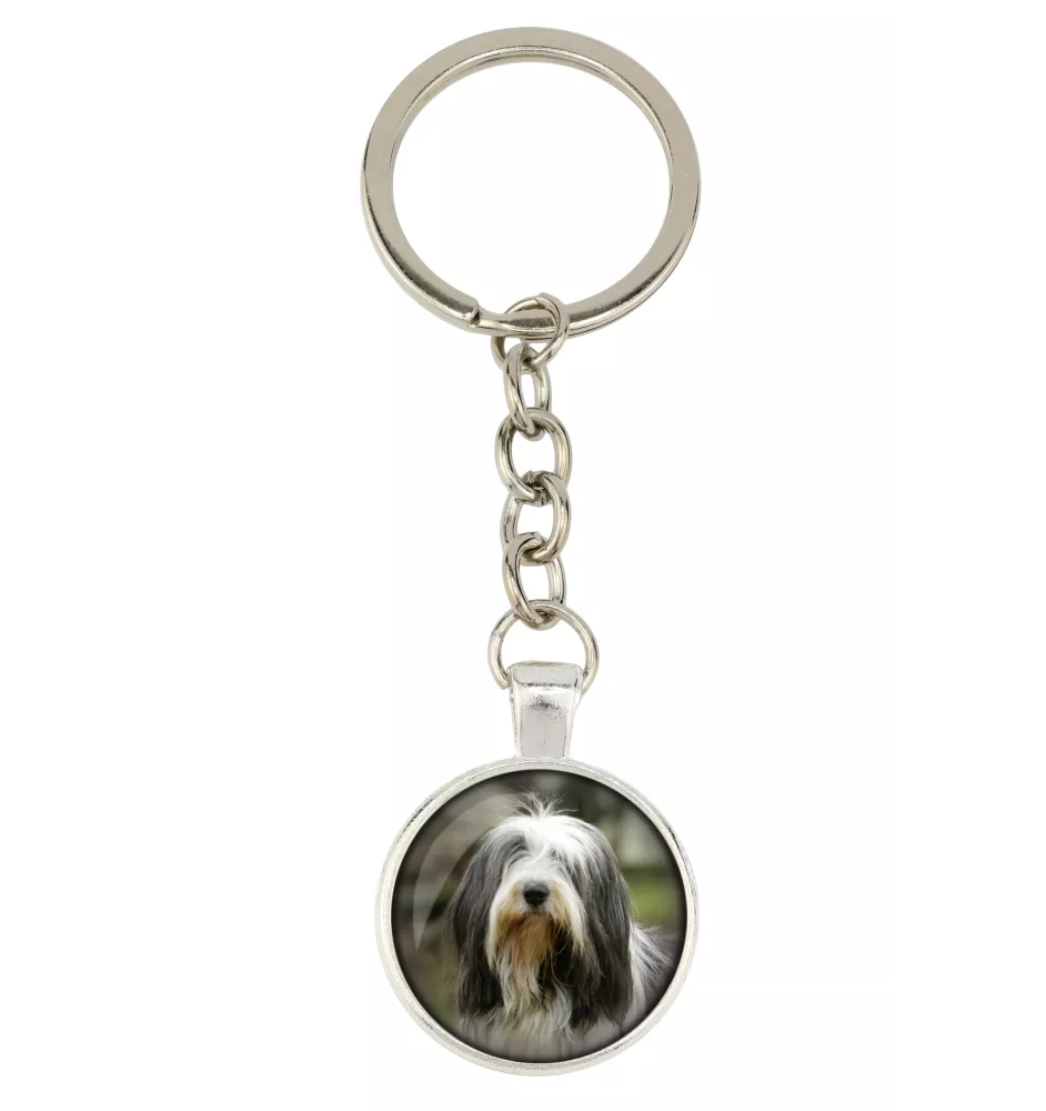 Collie Barbu, Bearded collie, Parfois appelé colley barbu - porte-clés avec votre photo, accessoire pour clés, breloque pour sac de la marque Art-Dog